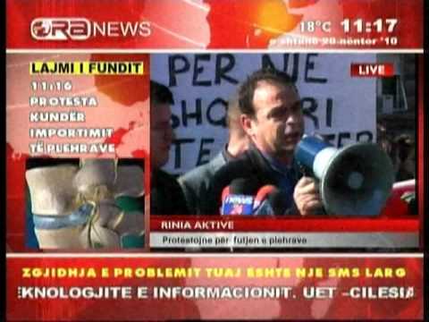 Rinia Aktive proteste prane kryeministrise kunder importit te plehrave