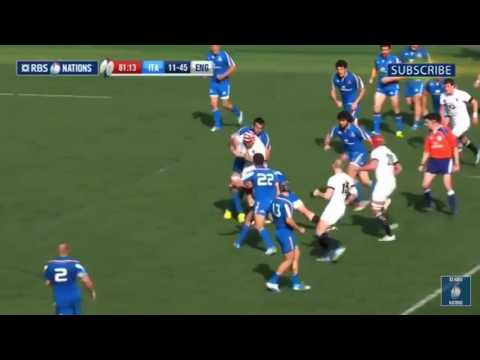 Chris Robshaw Try Against Italy