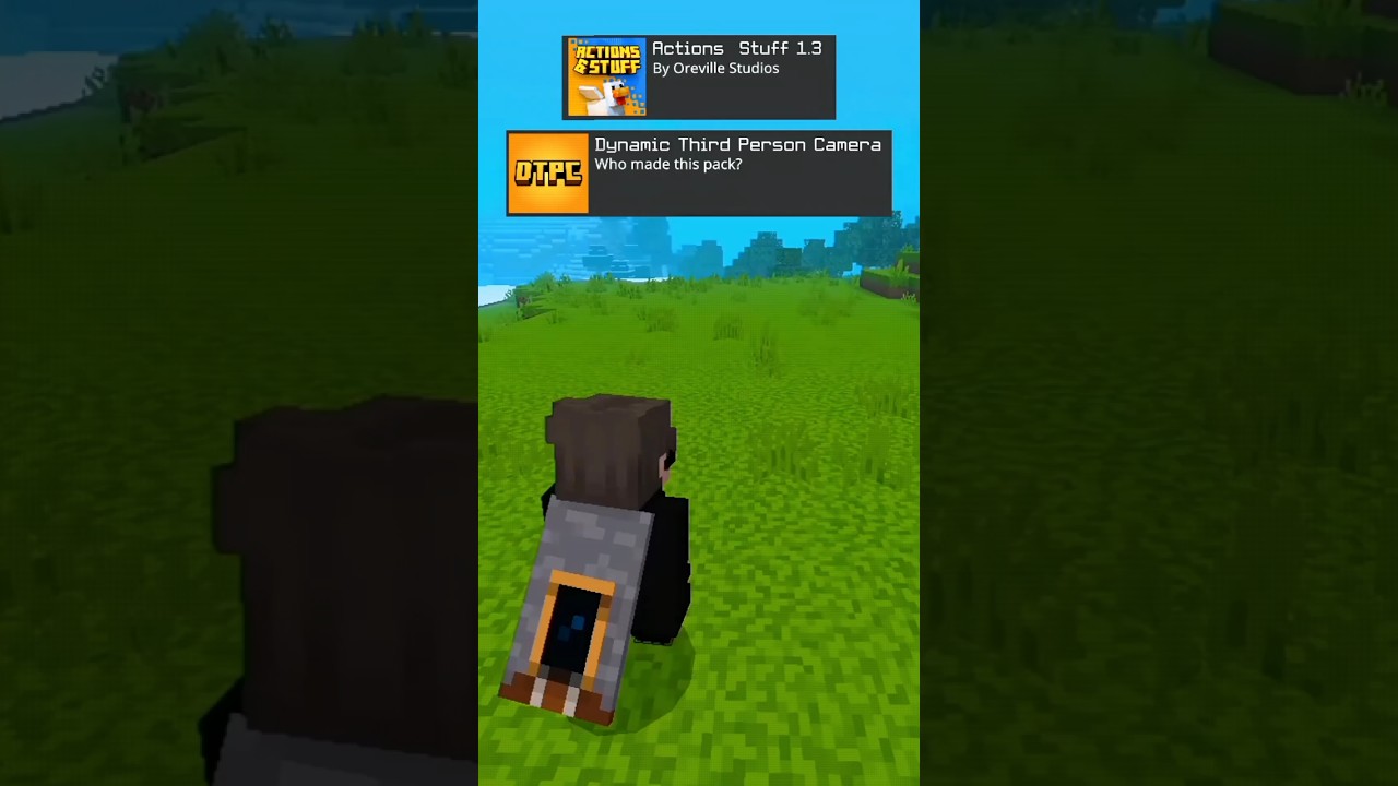 Actions And Stuff 1.3 &Dynamic Third Person For Minecraft Bedrock Edition!(MCPE 1.21+) #minecraft