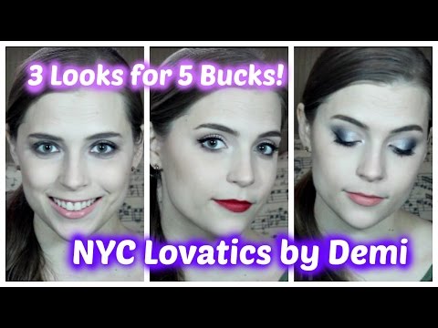 3 Looks for 5 Bucks: NYC Lovatics by Demi Eyeshadow Palette Video