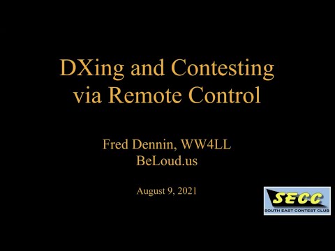 Dxing And Contesting Via Remote Control