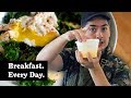 2 Minute Polenta Poached Eggs