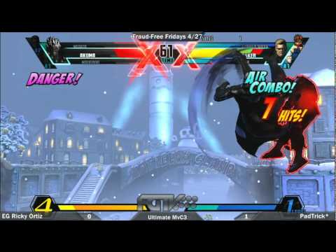 [4-27-12]FR3 UMvC3 Padtrick Vs. Ricky Ortiz