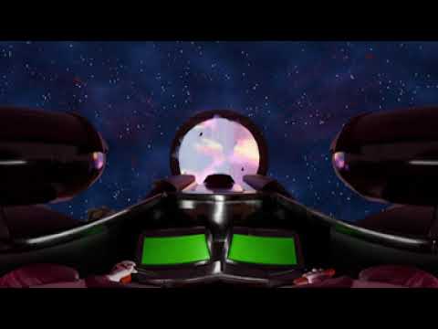POV Spaceship launch into a warp gate
