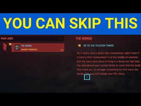 Detail You May Not Know: Nomad lifepath - You can skip going to the telecom tower - Cyberpunk 2077