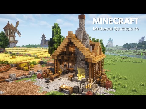 Minecraft: How to build a Medieval Blacksmith | Minecraft Tutorial