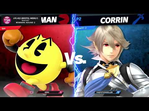 LFG 22 Winners - ThePotionSeller (Pacman) Vs Ginx (Corrin) Bristol Smash Ultimate Weekly - SSBU