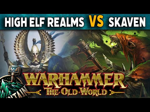 High Elf Realms VS Skaven - Warhammer The Old World Battle Report