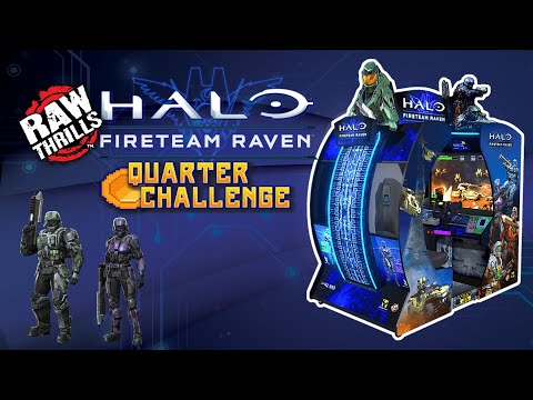 QUARTER CHALLENGE - Raw Thrills Halo Fireteam Raven Arcade 2 Player Playthrough Ending  Teknoparrot
