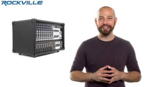 Video thumbnail for Rockville RPM109 12 Channel 4800w Powered Mixer, 7 Band EQ, Effects, USB, 48V by Rockville Audio