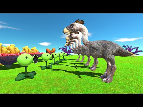 Peashooter vs Terror Bird. Surprise ending? - Animal Revolt Battle Simulator