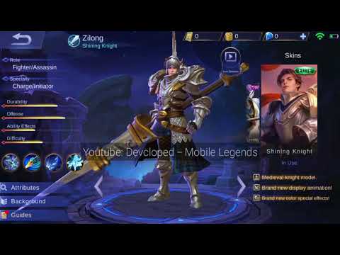 Zilong Skin Shining Knight - NEW Skin Mobilelegends - Mobilelegends Indonesia