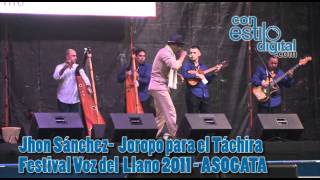 preview picture of video 'Festival voz del llano, Jhon Sanchez joropo para el tachira.mp4'