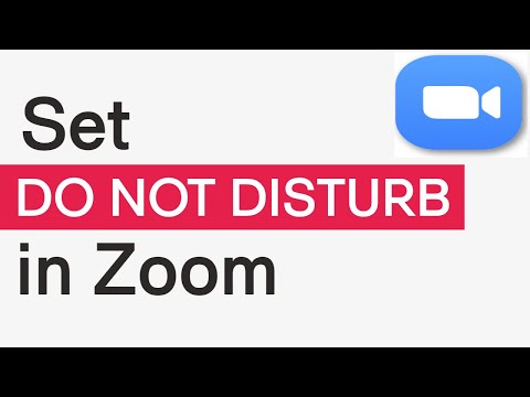 How To Set DO NOT DISTURB in ZOOM | Zoom Do Not Disturb | How To Stop Notifications While On Zoom