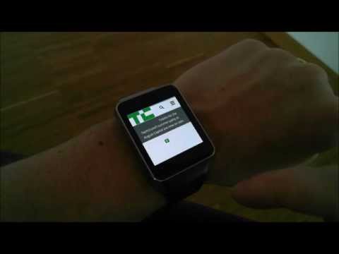 smartwatch with web browser
