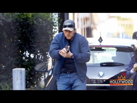 Chris Pratt filming “The Terminal List” in Los Angeles