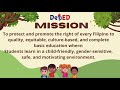 DEPED Vision, Mission, and Core Values