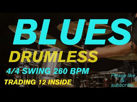 Jazz Blues Drumless Backing Track | Swing 260 bpm |