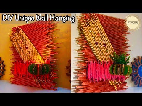 Newspaper wall hanging craft ideas | Wall hanging craft ideas easy | Craft ideas for home decor Video