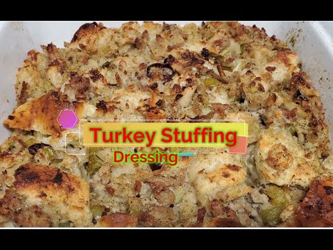 How to make Turkey Stuffing | Turkey Stuffing/Dressing Recipe