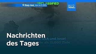 Nachrichten des Tages | 15. März 2026 - Mittagsausgabe