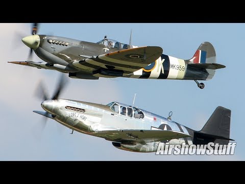 Mustang vs. Spitfire Aerobatics - EAA AirVenture Oshkosh 2019