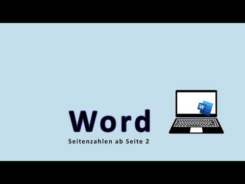 Word Seitenzahlen ab Seite 2