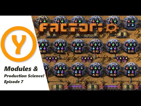 Factorio Beginner Guide / Tips / How to!  Modules & Production Science! Belt Weaving! Episode 7