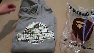 Bape x Jurassic World Logo Pullover Pickup/Unboxing