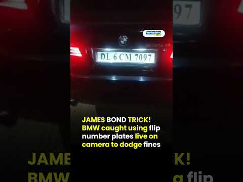 James Bond Style Number Plate Trick Caught on Camera BMW Driver’s Shocking Hack
