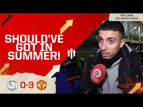 PUT SOME RESPECT ON OLE'S NAME! Derby County 0-3 Man Utd | FA Cup Fan Cam