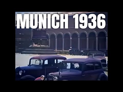 Munich 1936 in color [4K] - Old videos colored