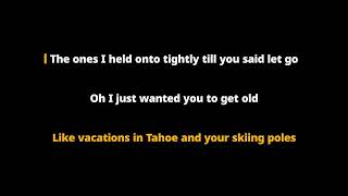 Nataly Dawn - I Just Wanted You to Get Old (karaoke)