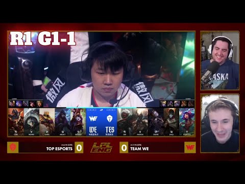 WE vs TES - Game 1 | Play-In Round 1 S16 LPL Winter Playoffs 2026 | Team WE vs Top Esports G1 full