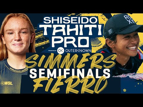 Caitlin Simmers vs Vahine Fierro | SHISEIDO Tahiti Pro - Semifinals Heat Replay