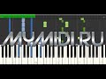 Elektronomia Sky High MIDI PDF Ноты Piano Cover Tutorial Synthesia MYMIDI RU