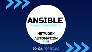 Download the video "Computer Networking Lab | Ansible Playbook | Network Automation |  Router Interface  |  GNS3"