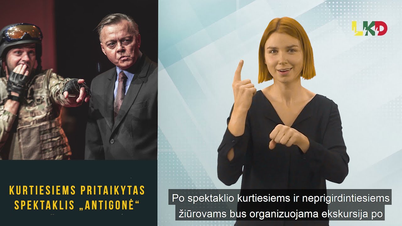 Klaipėdos dramos teatre - kurtiesiems pritaikytas spektaklis „Antigonė“