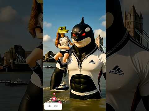 Jumping into the river from a giant brainrot 🤸‍♂️🏞 #brainrot #italianbrainrot #tungtungtungsahur