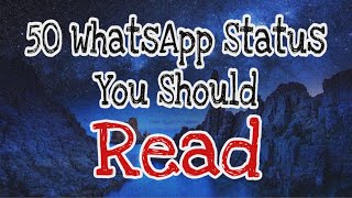 50 Whatsapp Status Quotes | Beautiful Life Quotes Whatsapp