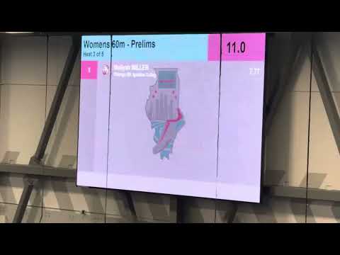 2025 Illinois Indoor Championships - Girls 60m Prelim Heat 3