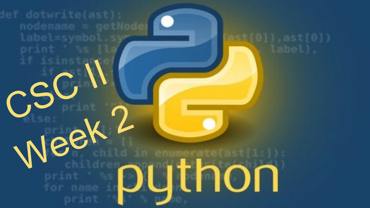 Week 2 - CSC II - Python - Turtle Library