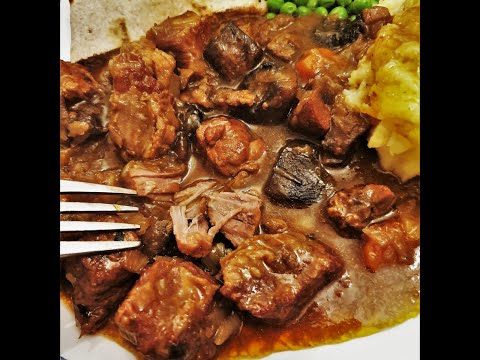 Slow cooker beef and kidney stew