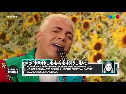 CRISTIAN CASTRO - LA PEÑA DE MORFI - TELEFE - 01-12-19