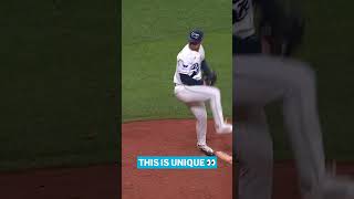 Ian Seymour has an interesting pitching delivery ????