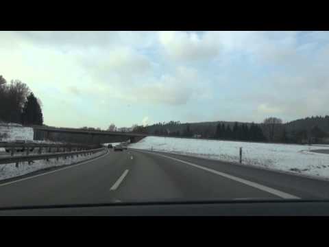 Autofahrt B10 Hinterweidenthal - Pirmasens Germany 2013