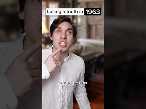 Losing your first tooth.🦷 #comedy #skit #funny #thenvsnow