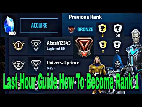 3rd Time Champion in Timeline Battle & Last Hour Showcase How To become Rank 1 - Marvel Future Fight