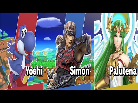 Yoshi vs. Simon vs. Palutena (Super Smash Bros. Ultimate)
