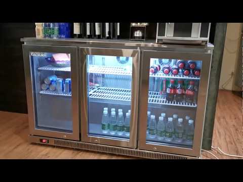 Glass Door Back Bar Refrigerator